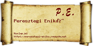 Peresztegi Enikő névjegykártya